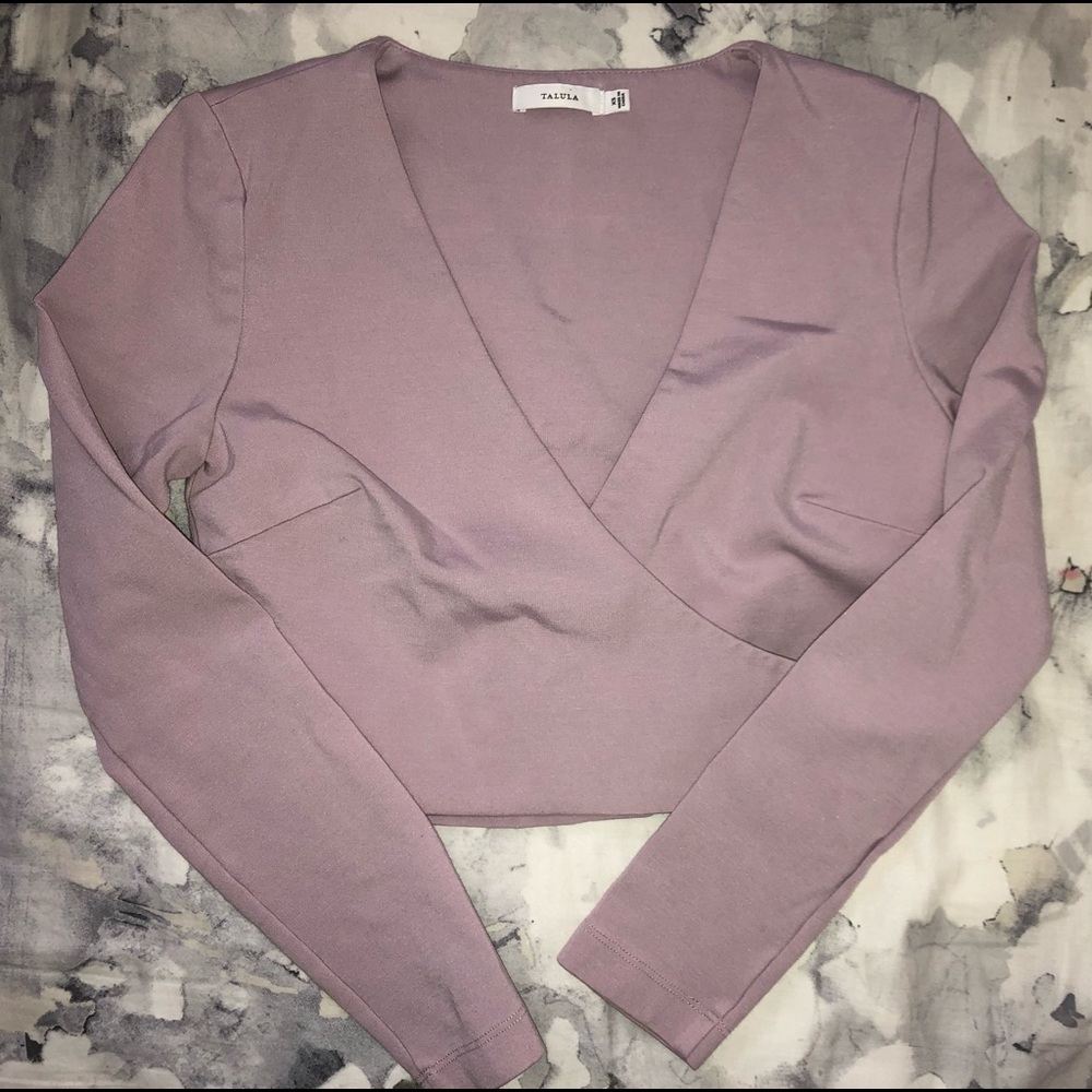 Aritzia Bodycon Long-Sleeved Crop Top XS